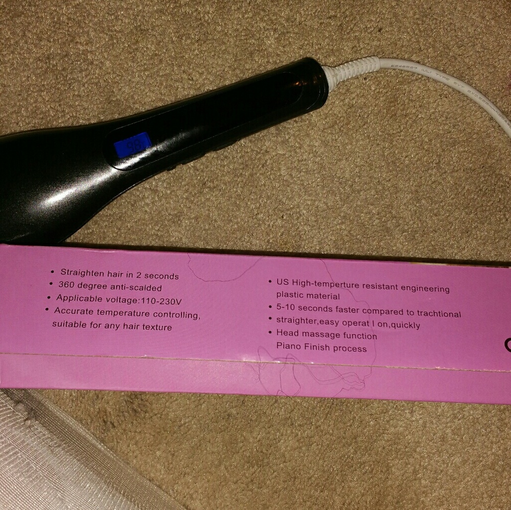 Electric hair straightener